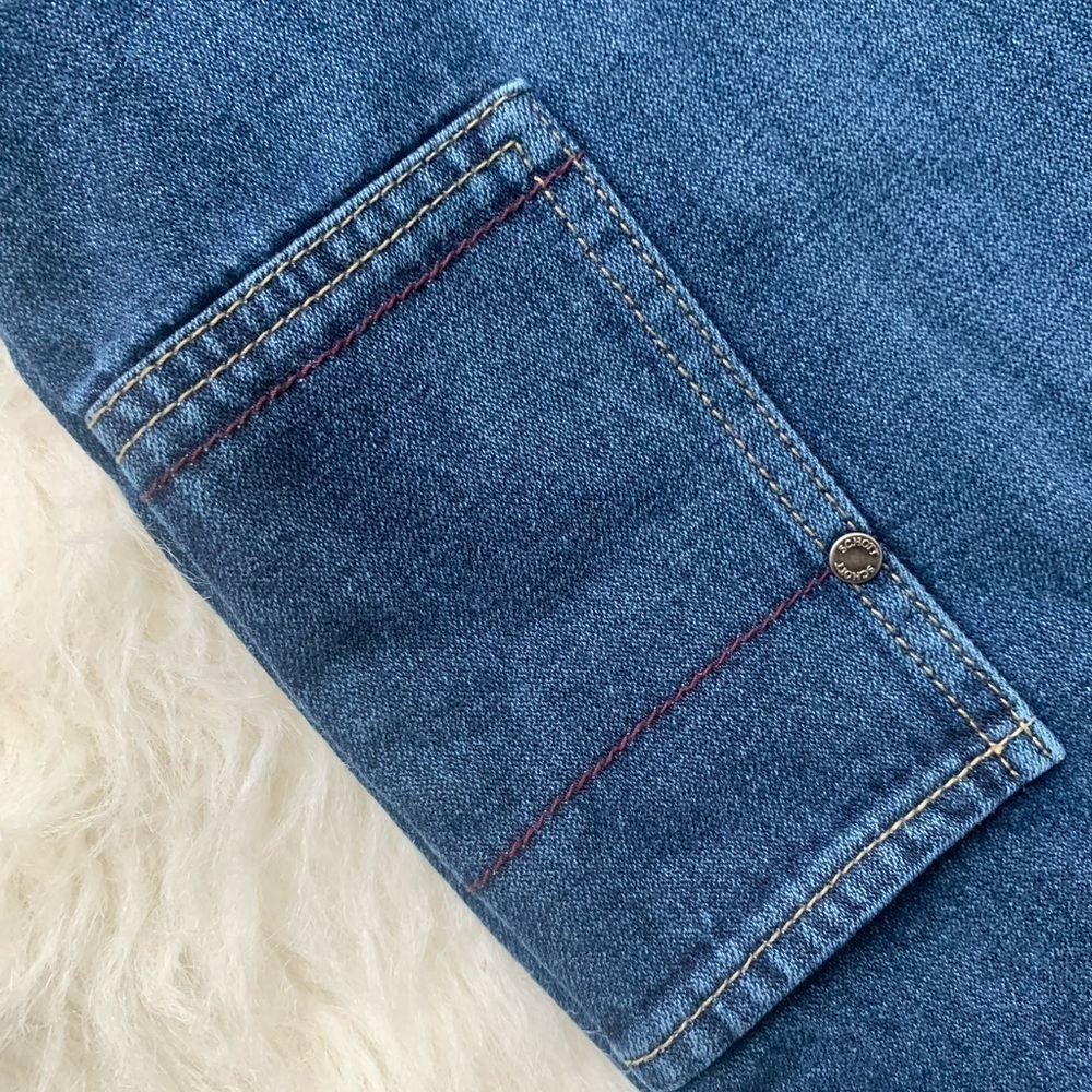 Y2K Schott Bros NYC Men's Denim Jeans Stiched Logo Streetwear Baggy Size: 34 - Picture 4 of 11